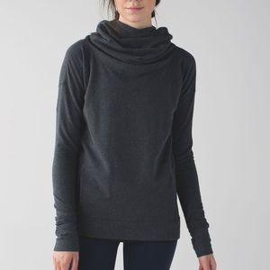 Lululemon Stress Less Hoodie Sweatshirt Top Shirt Gray Size 6 Excellent